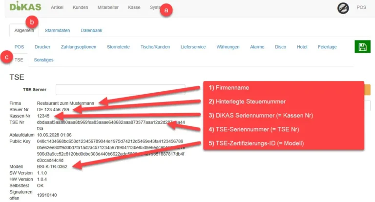 Meldung Ihres DiKAS Kassensystems an das Finanzamt (ab 01.01.2025)